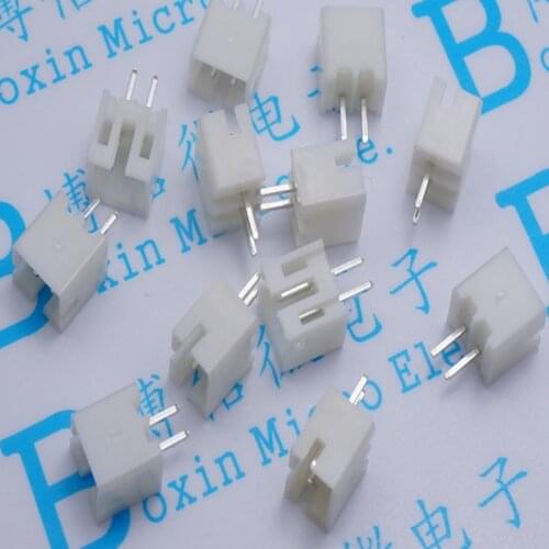 5pcs/lot The PH-2A needle base connector 2.0mm 2 p straight to the mother seat 180 degree erect