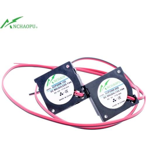 ACP-2006 20x20x6mm 20mm blower fan DC5V 12V Ultra-thin cooling fan suitable for projector and DIY transformation cooling