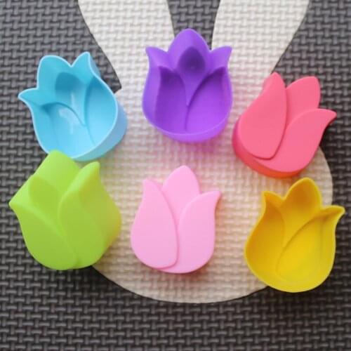 Flower Silicone Small Silicone Muffin Baking Cups Cupcake Mold Pudding jelly mold F20173492