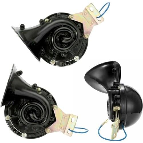 300DB 12V 24V Universal Electric Snail Air Horn Loud Sound For Car Truck Motorcycle Motorbike Waterproof F19A