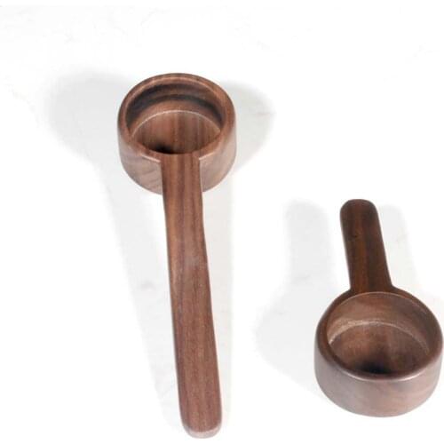 Walnut Wooden Measuring Spoon Scoop Coffee Beans Bar Kitchen Home Baking Tool Measuring Cup Measuring Tools For Kitchen