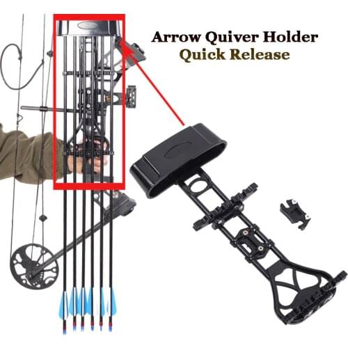 New Archery Arrow Quiver Holder Quick Release Lock Mounting Separator for Compound Bow Hunting Archery Accessories