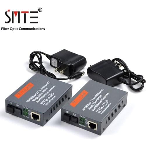 HTB-3100 netLINK Singlemode Fiber Converter 25km SC 10/100M Media Converter Optical Fiber Transceiver