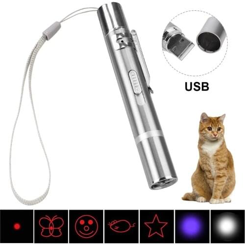 3-In-1 Cat Toy Laser Sight Pointer Funny Laser Pet Chaser Stick Creative Cat Laser Pen Red Dot Laser Light Pet Supplies