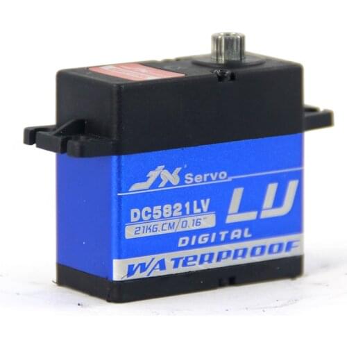 JX servo DC5821LV 21KG Full waterproof Rc Servo Coreless mental gear 1:8 1:10 Scaler Buggy Crawler RC4WD Baja RC car