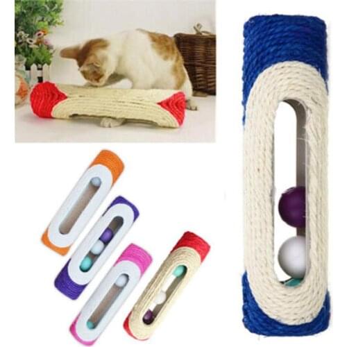 Cat Scratcher Rolling Tunnel Sisal Ball Trapped With 3 Ball Toys for Cat interactive Training Scratching Toys