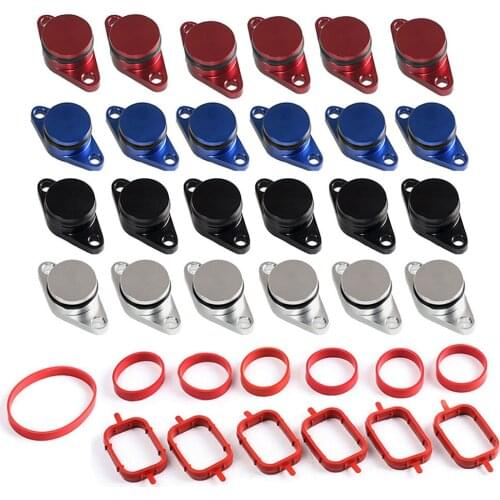 Car Auto 22mm Aluminium Swirl Flaps Cover Manifold Gasket Kit Removal Repair Kit with Manifold Gaskets for BMW E60/E61/E91