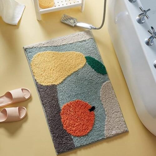 Fruit Area Rugs Bathroom Carpet Anti Slip Geometric House Entrance Carpets Kitchen Rug Floor Mats Welcome Doormat Home Decor