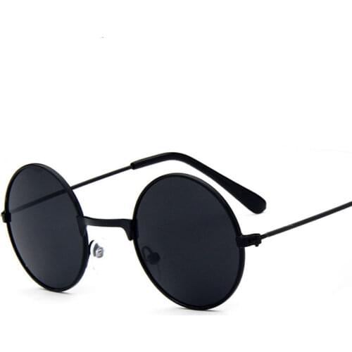 2017 NEW Boys&girls Round Anti-reflective lens Cool sunglasses Children Coating glasses Multi-color Metal frame Kids Oculos N729