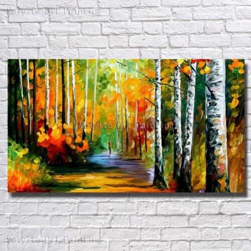 Hot Sell Palette Knife Modern Scenery Wall Panels Canvas Oil Painting Wall Art Home Decoration Wall Decor Pictures Art