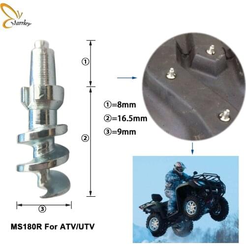 Marrkey 100PCS MS180R 24.5mm Racing Tires Spikes Trim/ Spikes for Tires/Screw Studs for Winter Tire/Car Styling Snow Chains Stud