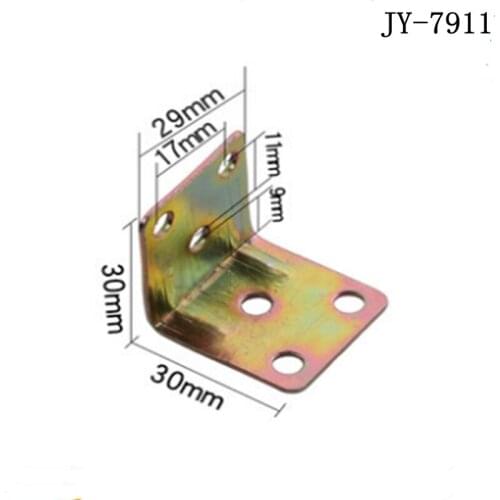 Home Furniture JY-7911 Iron chrome corner code reinforcement Right Angle Fixed Connector Universal L-shaped bracket
