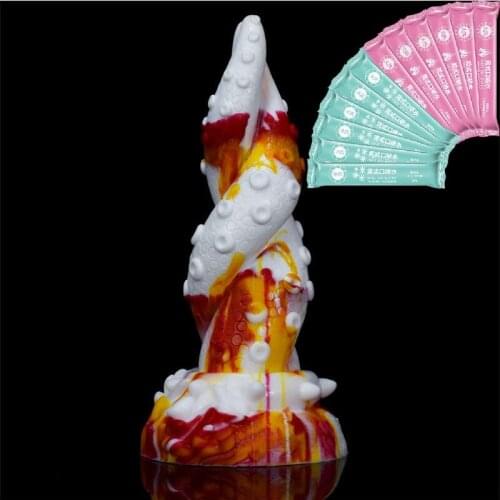 Mythical Beast Dildo Toys for Adults 18 Dildo Suction Cup Anal Artificial Penis Female Masturbation with Fruity Lubricant BI