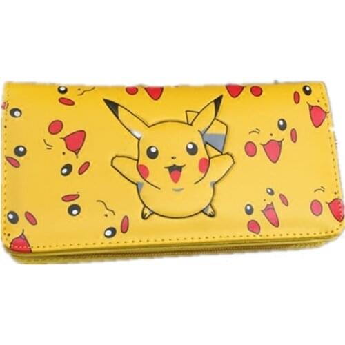 Pokemon Pikachu Cute Fashion Short Cartoon Wallet Men and Women Anime Children Cute Pikachu Trendy Wallet Coin Purse