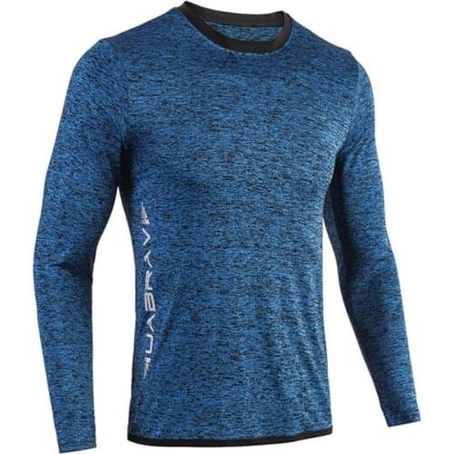2021 Mens Fitness Long Sleeve Fashion Tights Sports T-shirts Football Gym Compression Quick Dry tshirt Bodybuilding Clothing
