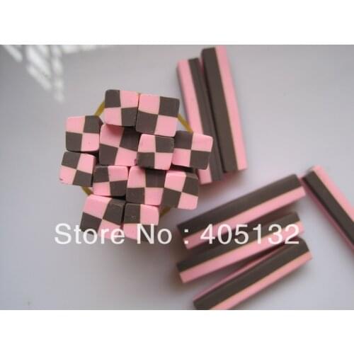 N-33 50pcs/lot 1cm*5cm Big Clay Cane Fancy Nail Art Big Polymer Clay Cane