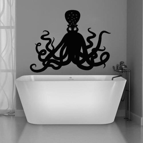 Octopus Wall Stickers Room Decoration Art Wall Decals Sticker Muraux Bathroom Living Room Decor Kids Room Boys Girls Tattoo B432