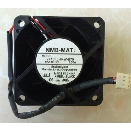 NMB 2415KL-04W-B79 12V 1.50A 6CM 60*60*38mm three wire speed and air cooling fan