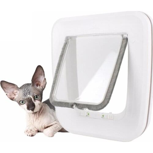 New pet supplies dog door cat door ABS Japan creative pet door automatic closed pet door