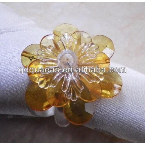 Orange acrylic napkin ring