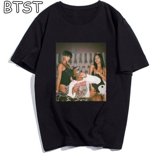 Playboi Carti Vintage T-Shirt Rapper Hiphop Rock Cool Summer Clothing T Shirts Men Cotton punk clothes O-Neck Tees Harajuku Tops