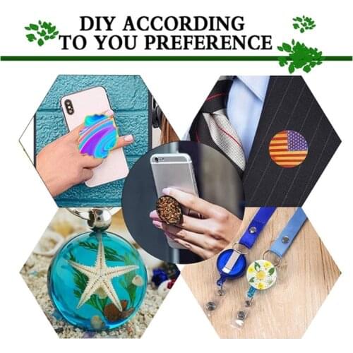 Phone Grip Epoxy Resin Mold Phone Socket Silicone Mould DIY Crafts Love Heart Dog Paws Bones 12 Cavity Irregular Round