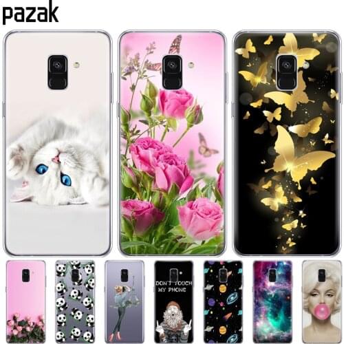 Silicon Case For Samsung Galaxy A8 2018 A530 A530F case Soft TPU Phone Cover For Samsung A8 Plus 2018 A730 A730F painting coque