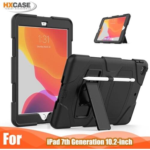 Foldable kickstand case for ipad 7th 8th generation 10.2 protective cover