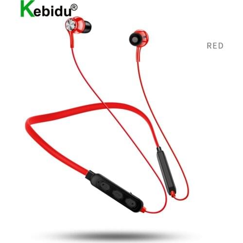 Sports Neckband Magnetic Bluetooth Headset Waterproof Wireless Earphones Stereo Earbuds Music Headphones for Mobile Phone