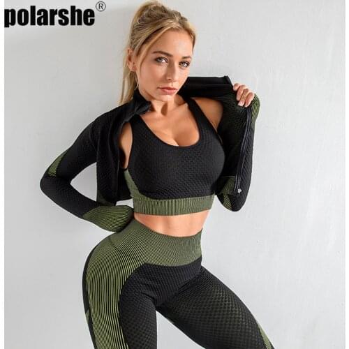 Gym Set Workout Clothes Women Leggings 1 Piece For Running fit Sportswear Women Clothing Sports Bras and Pants Sports Wear