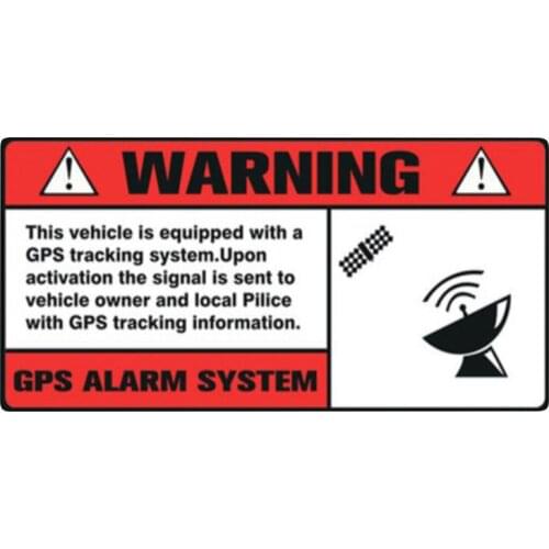 3D motorcycle sticker waterproof reflective signal source warning GPS alarm system for all models