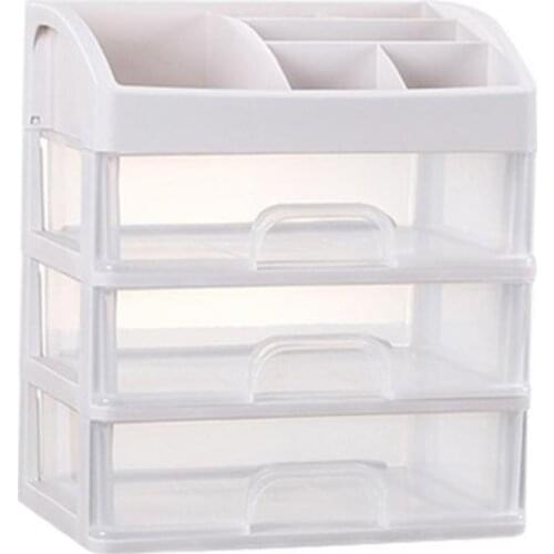 2/3 Layer Makeup Brush Drawer Storage Box Jewelry Case Sundries Holder Organizer