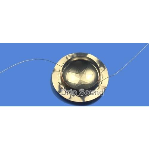 2pcs 25.5mm Tweeter Voice Coil Horn Speaker Treble Titanium Aluminum Film Diaphragm Drive Head Repair Parts #2