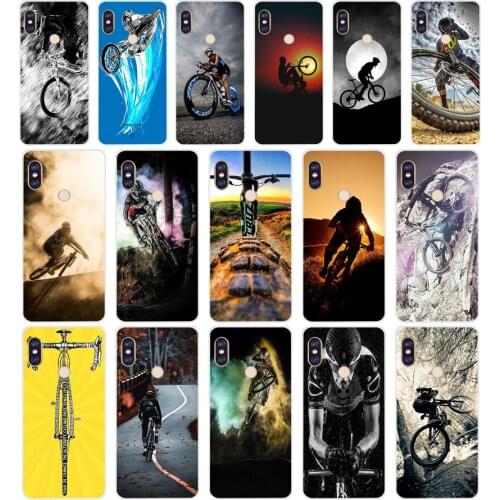 028FG Amazing mountain bike Bicycle MTB Soft Silicone Tpu Cover phone Case for xiaomi redmi 5A 8 8A 5Plus note 5 5A 8 8t Pro