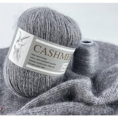100% Cashmere Yarn Mongolian Best Quality Mink Cashmere Yarn Wool Knitting Crochet Baby Knit Sweater Hand-knitted Scarf Thread