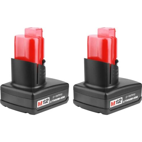 12V 3.0/6.0Ah Rechargeable 3000mAh Battery for Milwaukee M12 XC Cordless Tools 6000mAh 12 v batteries 48-11-2401 MIL-12A-LI