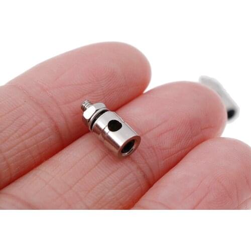 2.1mm/1.8mm/1.5mm/1.1mm RC Airplane Boat Pushrod Linkage Stopper Servo Connectors Adjustable Diameter Helicopter Rc Boat 10Pcs
