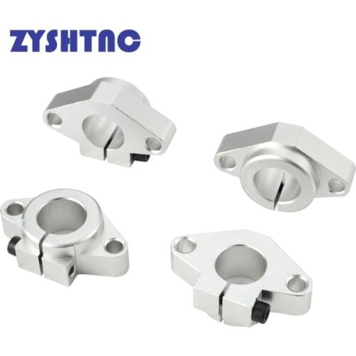 4pcs SHF8 SHF10 SHF12 SHF13 SHF16 SHF20 SHF25 SHF30 SHF35 linear Rod rail shaft support CNC Router3D printer Parts winding shape