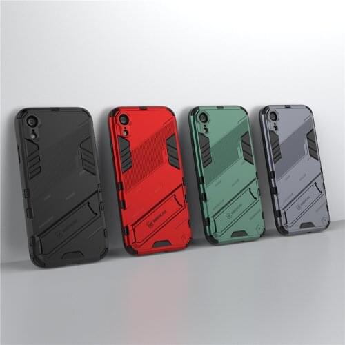 For iPhone XR Case X XS MAX Case Shockproof Bumper Robot Holder Stand Armor Phone Cover For iPhone X XR XS MAX iPhoneX iPhoneXR