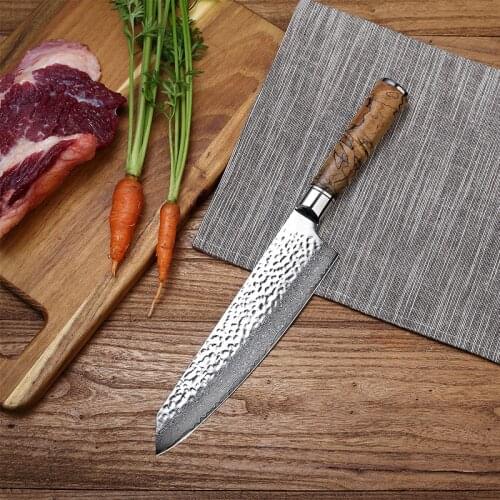 8 inch Damascus Chef Knife Table Knife Best Kitchen Knife Western Chef Knife Japanese Butcher Knife Cooking Sashimi Knife