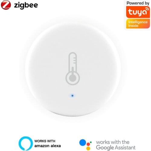 Tuya Zigbee WIFI Temperature And Humidity Sensor Indoor Hygrometer Thermometer Detector Support Alexa Google Home Smart Life