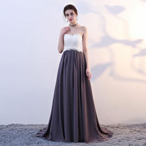 Recién llegado, vestidos de fiesta De noche, Vestido de fiesta De una línea, Vestido de fiesta De encaje, dulce cuello de coraz