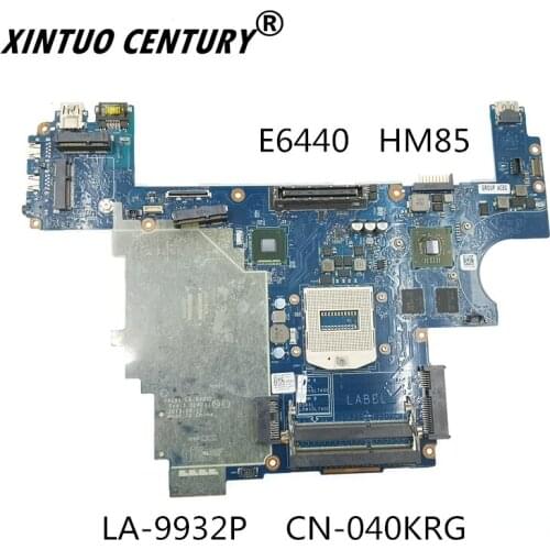 LA-9932P CN-040KRG 040KRG 40KRG FOR Dell Latitude E6440 Laptop Motherboard NVAL91 HM86