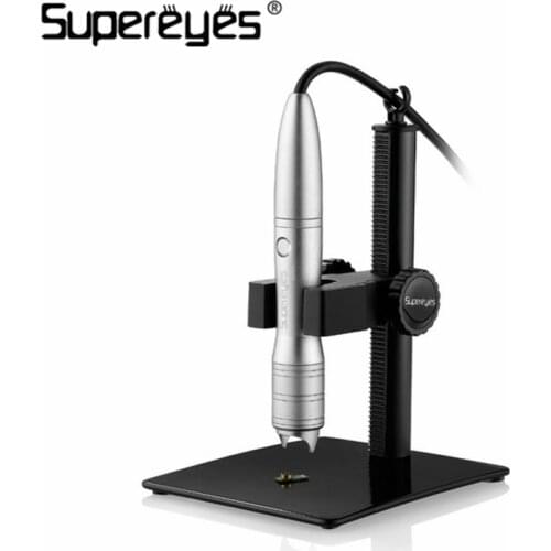 Supereyes A005+ USB Microscope 500X 5MP Hand free Auto Focus Video Digital Microscope Magnifier with Microscope Adjustable Stand