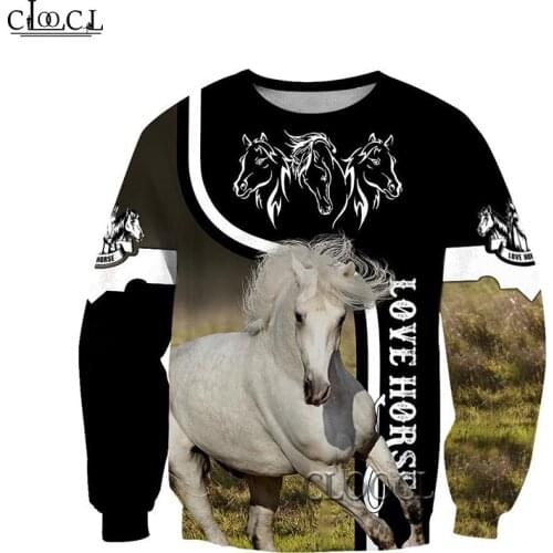 HX Beautiful Love Horse 3D Printed Fashion Hoodies Men Sweatshirt Unisex Zip Pullover Casual Jacket Tracksuit Drop Shipping