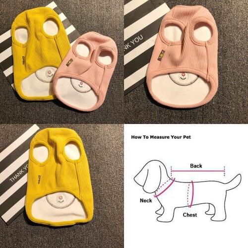 Cartoon Dog Vest Coat Winter Cat Yorkshire Pomeranian Clothes for Dog Clothing Poodle Bichon Schnauzer Pug Clothing Outfit Shirt