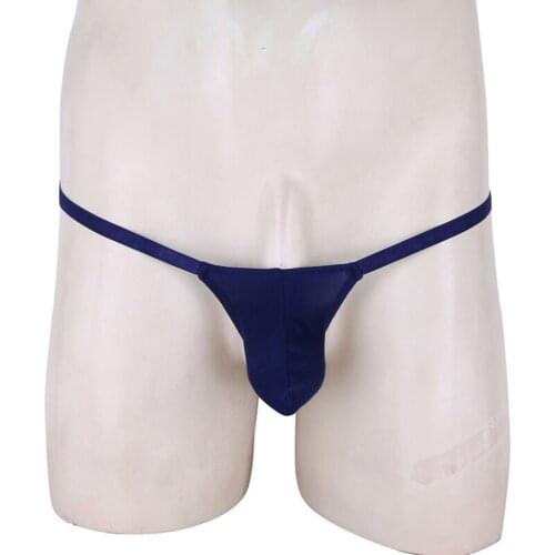 Mens Seamless Breathable Bulge Pouch Underwear Low Rise G-string T-back Briefs Mens Thong Ice Silk T Pants