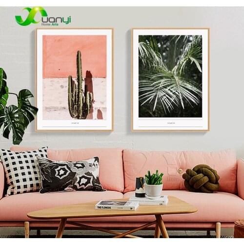 1 Panel Watercolor Nordic Plant Cactus Poster Canvas Art Painting Nordic Wall Decoration For Kid Rooms Home Art Cuadros Unframed
