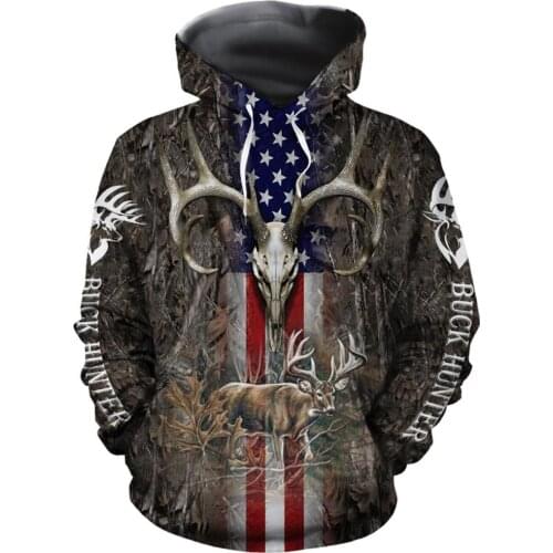 Hunter Legend 3D 3D Printed Men Hoodies/sweatshirts Harajuku Fashion Hooded Autumn Casual Long Sleeve streetwear sudadera hombre