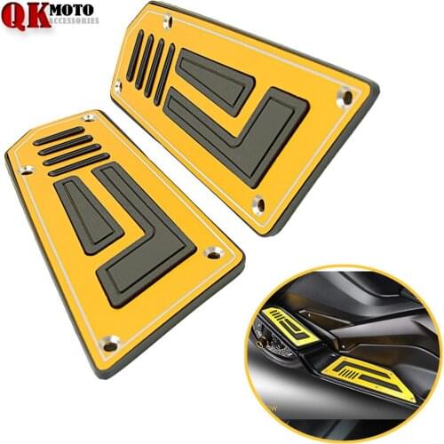 Front and Rear Motorcycle Footboard Steps Foot Pegs Plate for Yamaha T-Max 530 2012-2016 2015 2014 2013 Aluminum CNC TMAX tmax